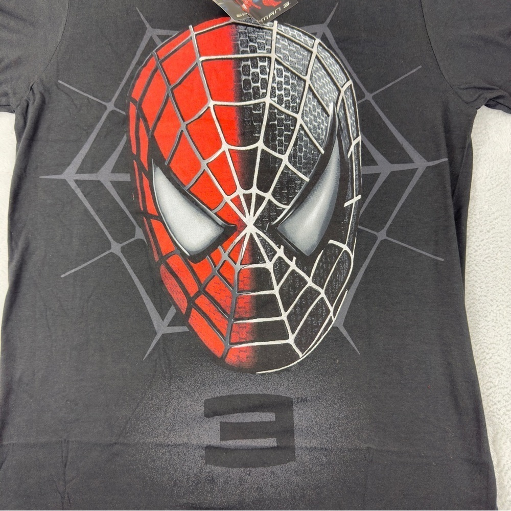 Spiderman 3 NWT Women's Size Medium 2007 Promo T-Shirt Black - Picture 3 of 9